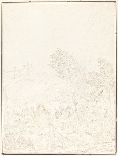 Noce de Village (vesnická svatba) od Charles Melchior Descourtis after Nicolas Antoine Taunay
