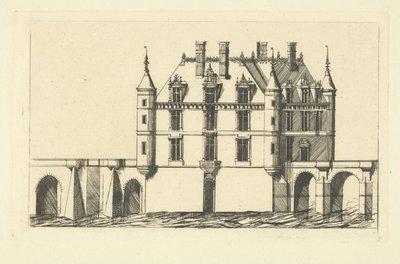 Zámek Chenonceau od Charles Meryon