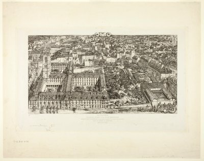 College Henry IV (nebo Lycée Napoléon), Paříž od Charles Meryon