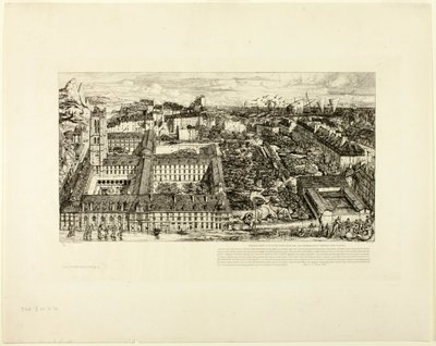 College Henry IV (nebo Lycée Napoléon), Paříž od Charles Meryon