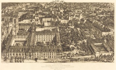College Henri IV, Paříž, nebo Lycée Napoléon (Henry IV College nebo Napoleon School) od Charles Meryon