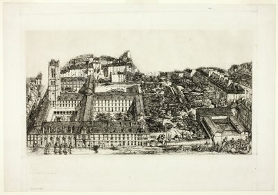 College Henry IV (nebo Lycée Napoléon), Paříž od Charles Meryon