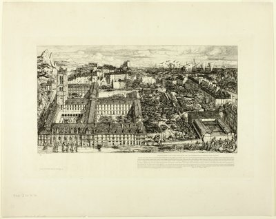 College Henry IV (nebo Lycée Napoléon), Paříž od Charles Meryon