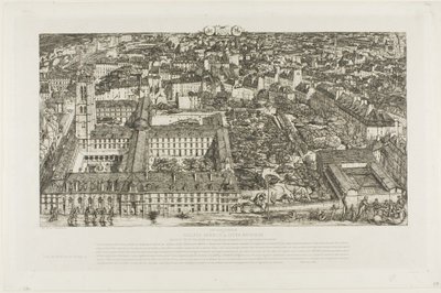 College Henry IV (nebo Lycée Napoléon), Paříž od Charles Meryon