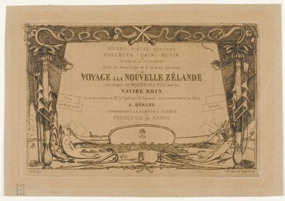 Obálka pro cestu na Nový Zéland (1842-46) od Charles Meryon