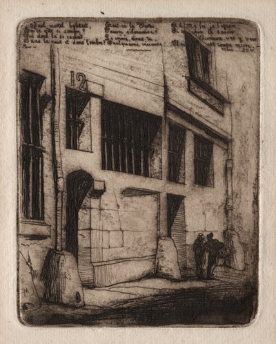 Etchings of Paris: The Street of the Bad Boys od Charles Meryon