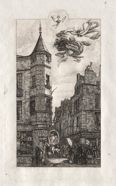 Etchings of Paris: Turret, rue de l