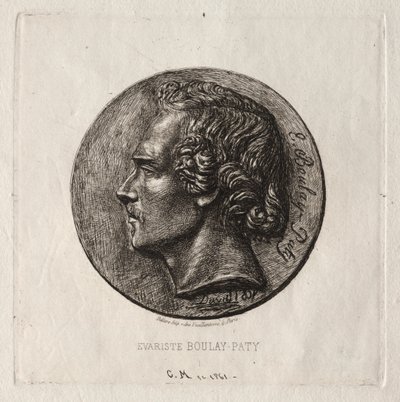 Evariste Boulay-Paty, básník, 1861. od Charles Meryon