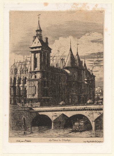 Hodinová věž od Charles Meryon