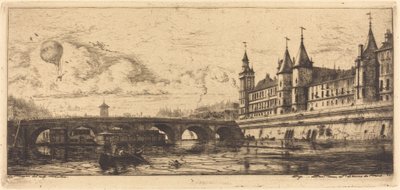 Pont-au-Change, Paříž od Charles Meryon