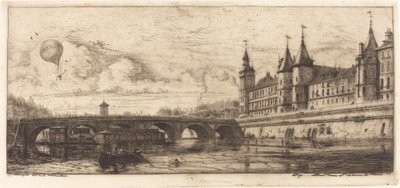 Pont-au-Change, Paříž od Charles Meryon