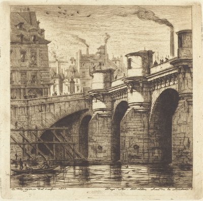 Pont Neuf, Paříž od Charles Meryon