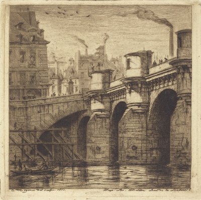 Pont Neuf, Paříž od Charles Meryon
