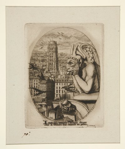 Le Stryge (upír) od Charles Meryon