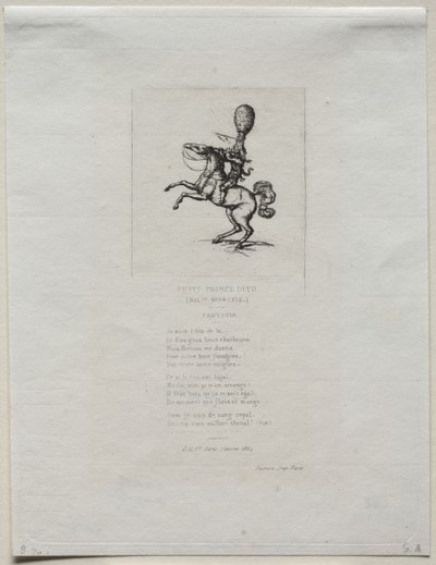 Malý princ Dito, 1864. od Charles Meryon
