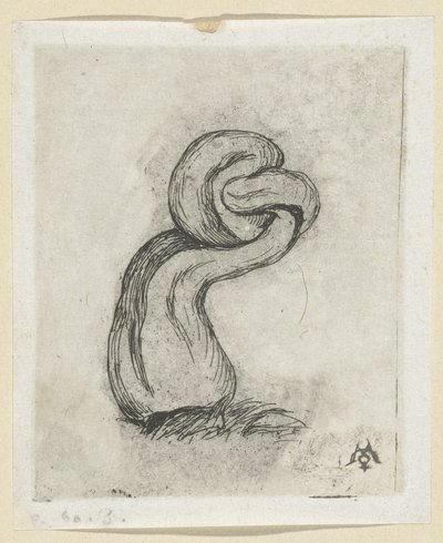 Misvormde paddestoel (Cryptogamae) Kryptohra Malingre od Charles Meryon