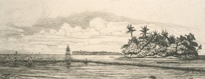 Oceánie, ostrůvky v Uvea od Charles Meryon