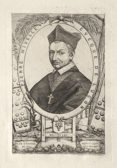Pierre Nivelle, biskup z Luconu od Charles Meryon