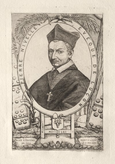 Pierre Nivelle, biskup z Luconu od Charles Meryon