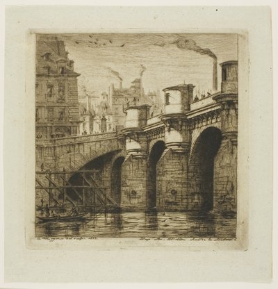 Pont Neuf, Paříž od Charles Meryon