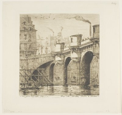 Pont Neuf, Paříž od Charles Meryon
