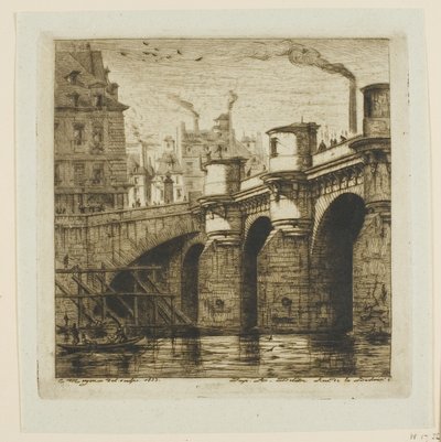 Pont Neuf, Paříž od Charles Meryon