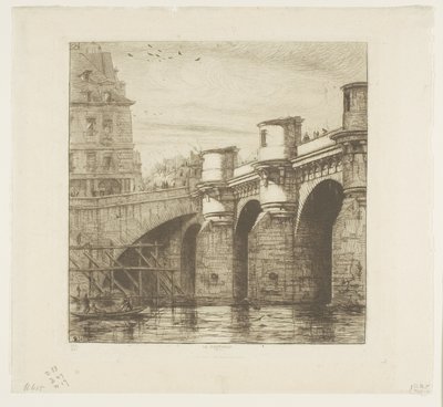 Pont Neuf, Paříž od Charles Meryon