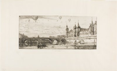 Pont au Change, Paříž od Charles Meryon