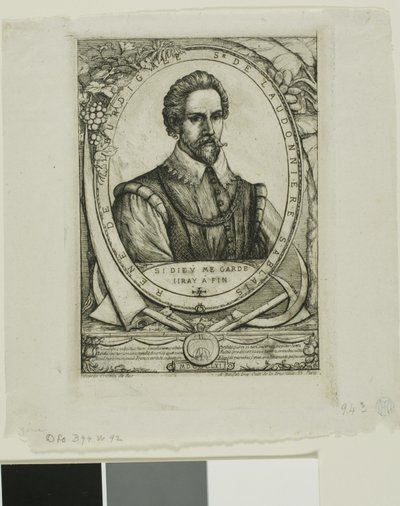 Portrét René de Laudonnière Sablais (de Burdigale) od Charles Meryon