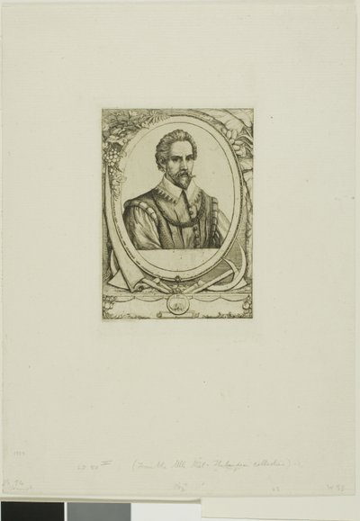 Portrét René de Laudonnière Sablais (de Burdigale) od Charles Meryon