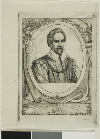 Portrét René de Laudonnière Sablais (de Burdigale) od Charles Meryon