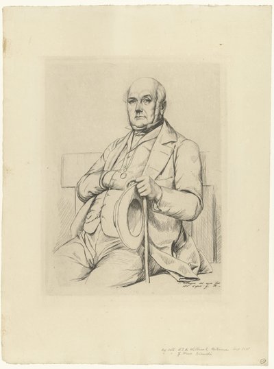 Portrét van Casimir Le Conte od Charles Meryon