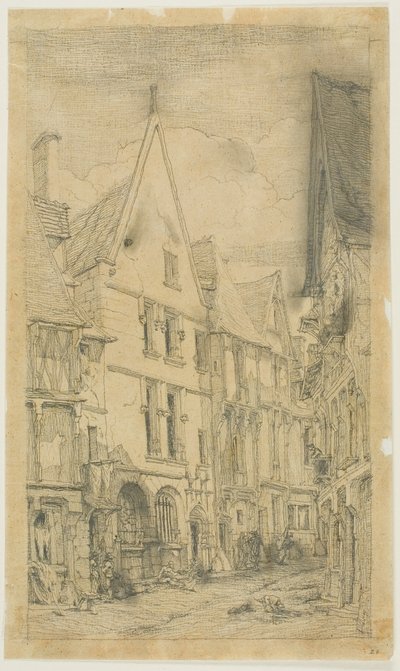 Rue des Toiles, Bourges od Charles Meryon