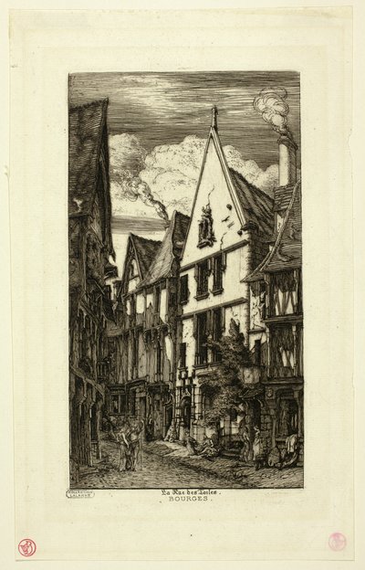 Rue des Toiles, Bourges od Charles Meryon