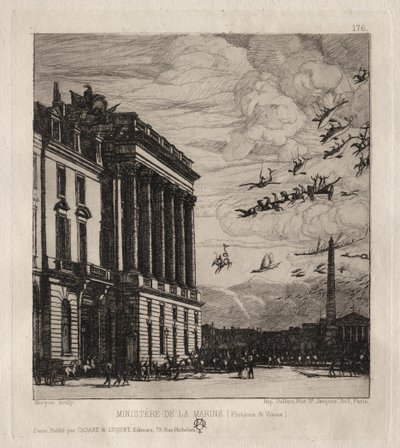 Admiralita, Paříž od Charles Meryon
