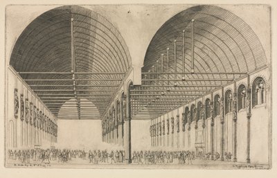 Předsíň justičního paláce, Paříž, 1855. od Charles Meryon
