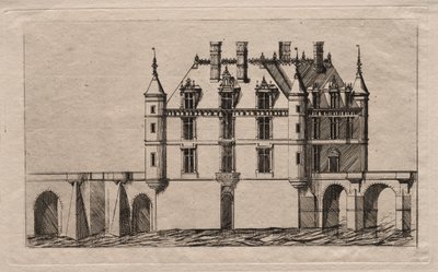 Zámek Chenonceau od Charles Meryon