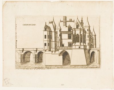 Château of Chenonceau, no. 2 od Charles Meryon