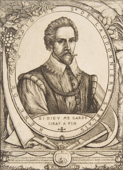 Kolonista René de Laudonnière Sablais, po van de Passe, 1861. od Charles Meryon
