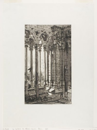 Galerie Notre-Dame, Paříž od Charles Meryon