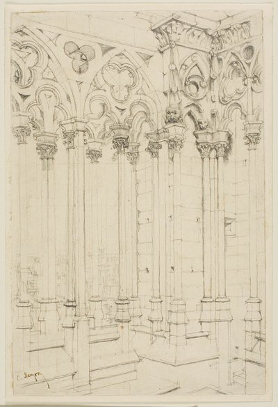 Galerie Notre-Dame, Paříž od Charles Meryon