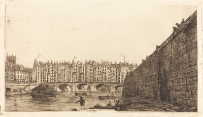 Pont-au-Change, Paříž, kolem roku 1784 od Charles Meryon after Victor Jean Nicolle