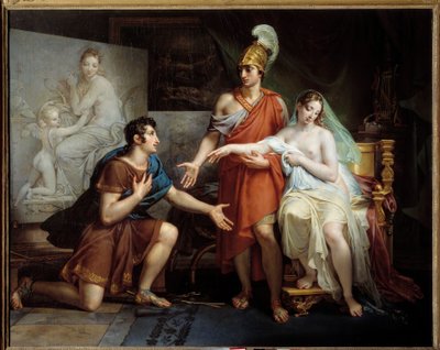 Alexandr Veliký dal Campaspe Apellovi od Charles Meynier