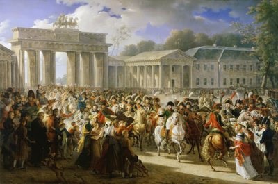 Francouzsky: Entrée de Napoléon à Berlin. 27 octobre 1806 Vjezd Napoleona I. do Berlína, 27. října 1806 od Charles Meynier