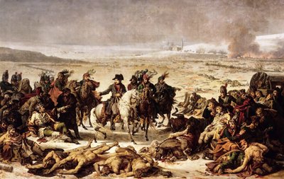Napoleon na bitevním poli u Eylau, 9. února 1807 od Charles Meynier