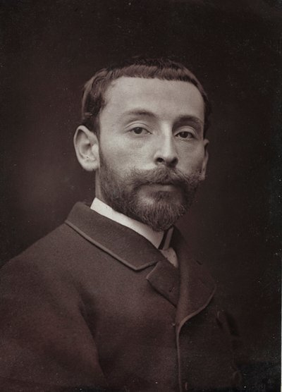 Umělecké a biografické album, 6. ročník, Salon 1885; portrét francouzského malíře Alexandra Blocha (1862-1906) od Charles Michelez