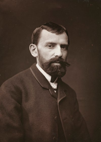 Umělecké a biografické album, 6. ročník, Salon 1885; portrét francouzského malíře Victora Gabriela Gilberta (1847-1933) od Charles Michelez