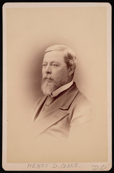 Portrét Henry David Cooke 1825-1881, před rokem 1881. od Charles Milton Bell