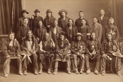 Siouxská delegace, 1891 (foto) od Charles Milton Bell