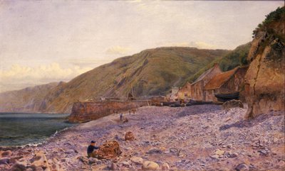 Mezi šindelem v Clovelly, 1864 od Charles Napier Hemy